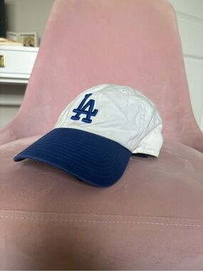 Los Angeles Dodgers Baseball White and Navy Cap
